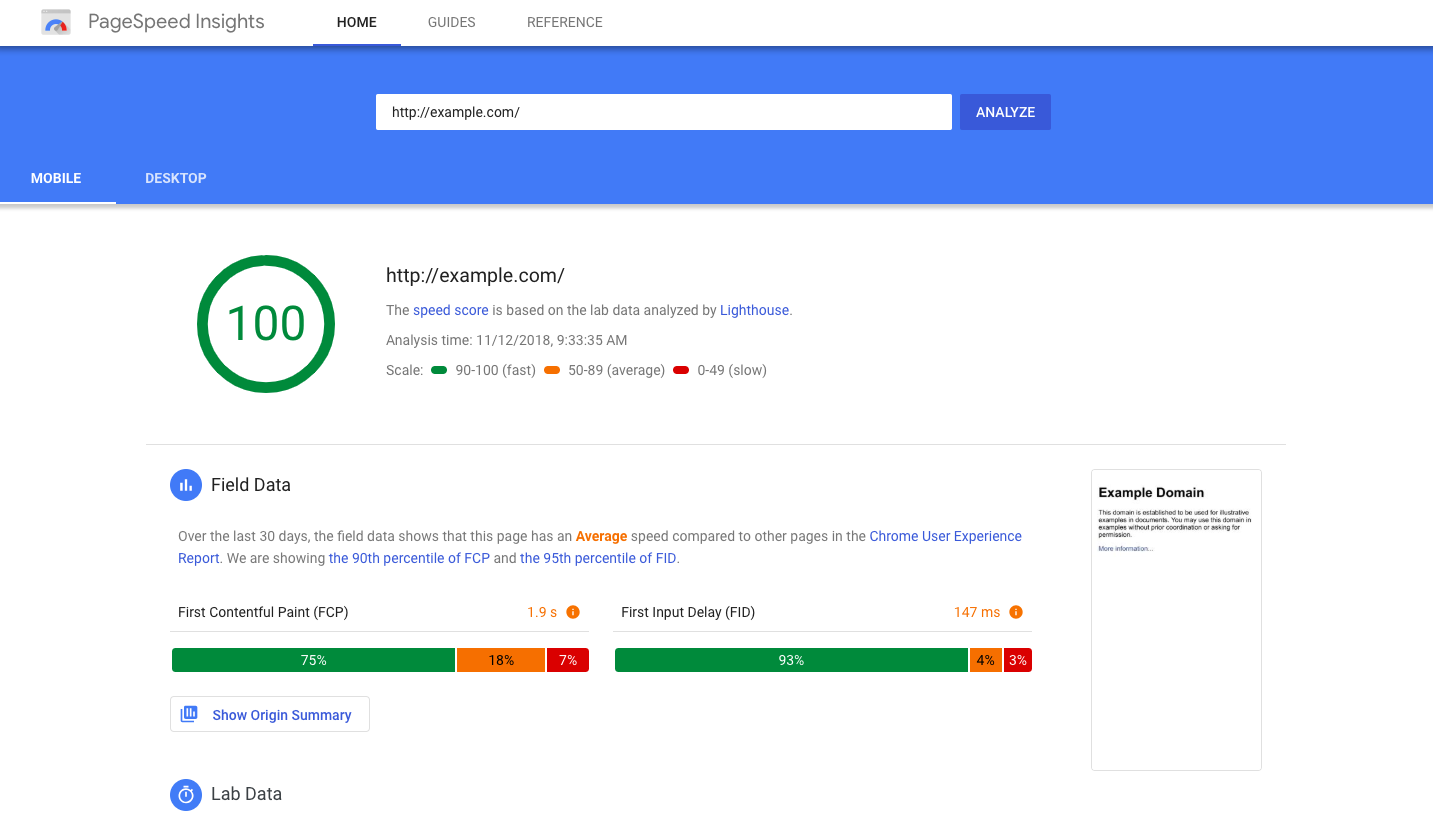 Testing Your Site Speed